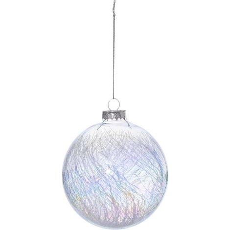 Weihnachtskugel Glas 100 mm Irise Craquelé - Feeric lights & christmas
