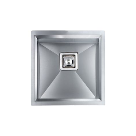CM Lavelli 012811.X0.01.2063 Glamour Lavello sottotop monovasca acciaio inox AISI 304 45x45 cm colore Inox satinato (1/5)