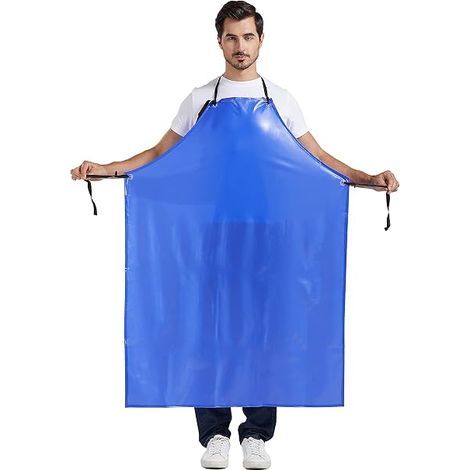 Tablier imperméable unisexe en PVC Tablier de cuisine, Tablier de travail, tablier de boucher pour faire la vaisselle (1/5)