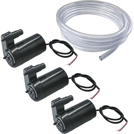 Mini Submersible Pump DC 3 V 5 V Micro Brushless Water Pump with Transparent Hose for Aquarium, Garden, Plant, Flower (1/3)