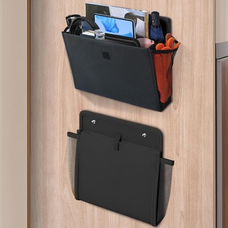 Rangement Camping Car Organisateur Suspendu avec Auto-adhésif, 34 x 29 x 14cm Pliable Vide Poche Mural Caravane Accessoires pour Chambre à Coucher, Bureau, Table de Chevet Lot de 1 (1/5)