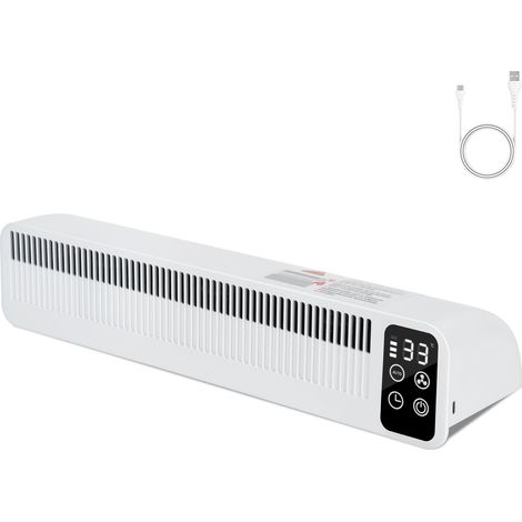 TolleTour Ventilateur pour radiateur à 3 ventilateurs, batterie 5100 mAh, mode Auto, minuterie, magnétique (1/5)