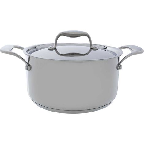 Faitout - CÓMODO Y MODERNO - CLÁSICO - Acero inoxidable - Ø18 cm - 2,07 L - Todos los fuegos, incluida la inducción (1/4)