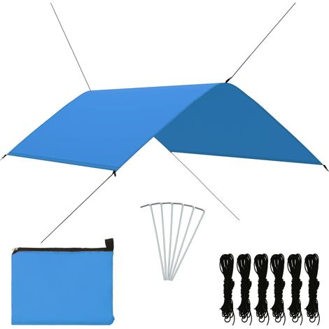 Toldo para exteriores 3x2 m azul 020007714 (1/5)