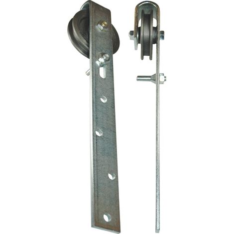 Rotella per cancello scorrevole con gancio 140mm STA verniciata 130kg 14/17mm