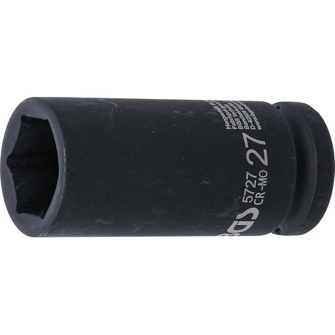 Douille à Choc Six Pans Longue 20 mm (3/4) - 27 mm - Acier Résistant - Usage Professionnel et Durable - D-Work