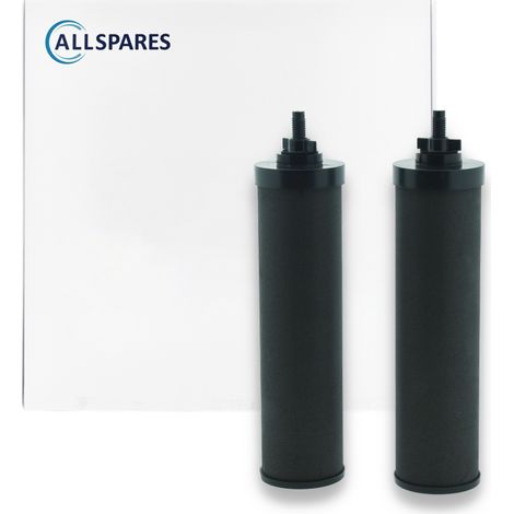 Filtro de agua AllSpares (2 piezas) para sistema de filtrado por gravedad, compatible con Berkey® Black y Berkey® BB9-2