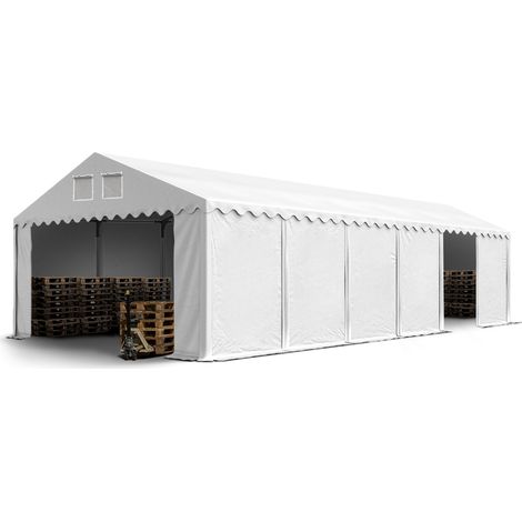 6x12m Tente de stockage TOOLPORT, PVC 800 N, H. 2,6m