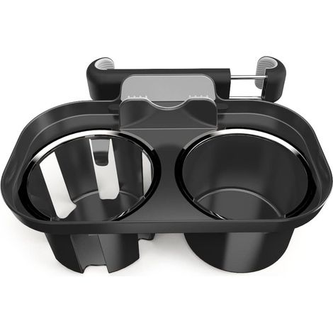 Porte Gobelet Voiture Double Multifonctionnel Accessoires Plateau Voiture pour Siège Arrière pour Camion Van (1/5)