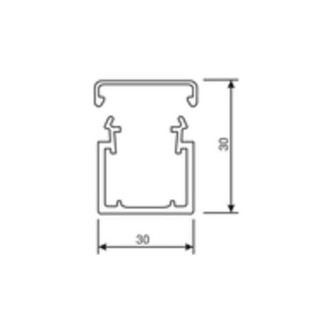 TEHALIT LEITUNGSFHRUNGSKANAL 30X30 MM LF3003007035