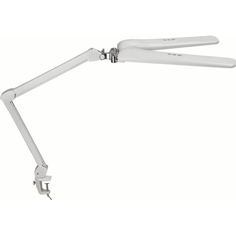 Schreibtischleuchte Metall/Ku.weiß H.max.470 mm,Tischklemme m.LED (1/5)