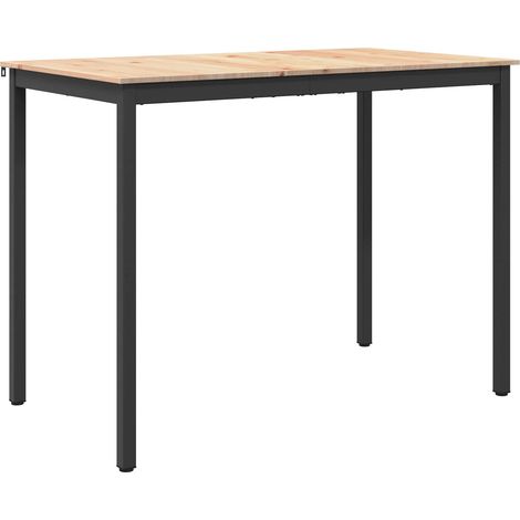 Mesa de Bar Natural 140 x 80 x 105 cm Madera de pino macizo vidaXL