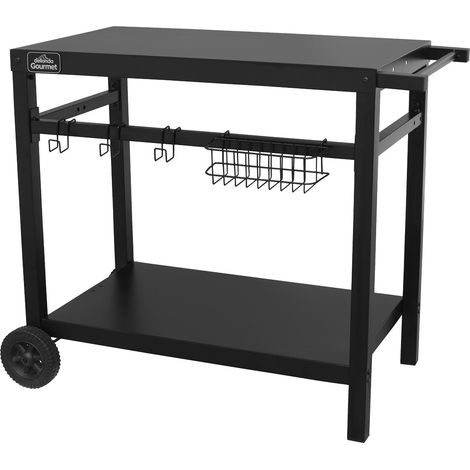 Sealey DG45 Dellonda Plancha Trolley with Utensil Holder - Black (1/5)