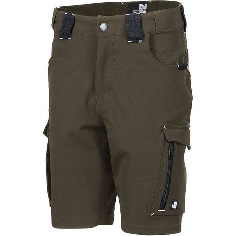 Bermuda de Travail Femme Bendigo - Taille 38 - Kaki - Résistant et Confortable - D-Work
