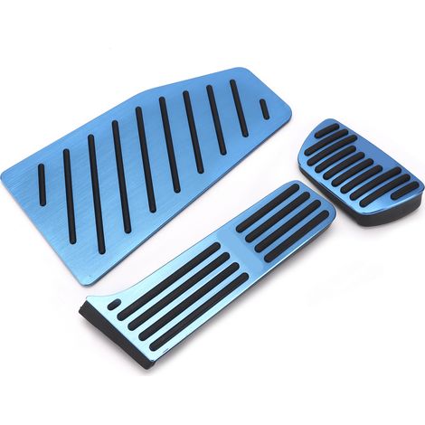 Jeu de 3 pédales antidérapantes en aluminium pour accélérateur, frein et repose-pied, compatible RAV4 XA50 2019-2021, plaques de garniture de sécurité. (1/5)