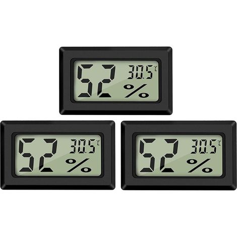 Termómetro e higrómetro LCD digital para interiores, hogar, oficina y coche. (1/5)