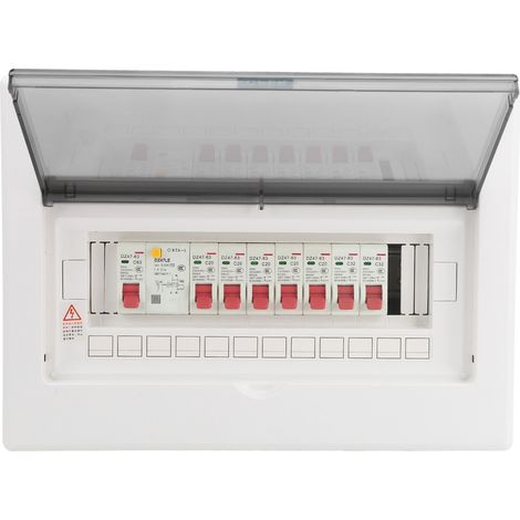 Boîte de Distribution Électrique 7 Voies en Plastique avec Interrupteur Différentiel 1P 63A (1/5)