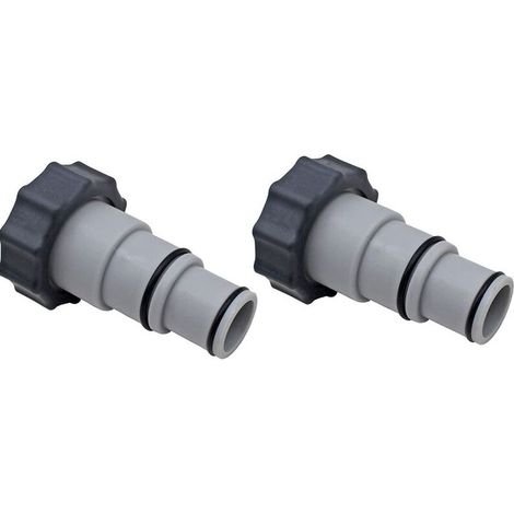 Lntyq Adaptateur pour Tuyau de Piscine- Adaptateur de Tuyau avec Filetage intérieur à Visser, pour Tuyau de Piscine Ø 32 et 38 mm (2 pièces) (1/5)