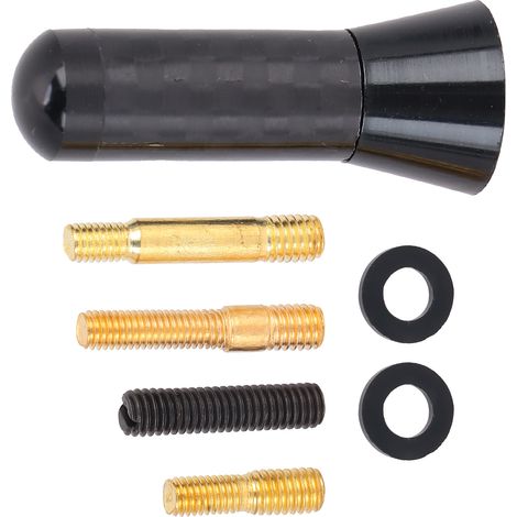 3,5 cm kurze Antenne aus Aluminiumlegierung und Kohlefaser für universelle Fahrzeugmodifikationen (1/5)