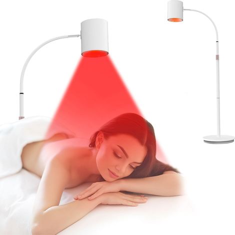 Lampe Infrarouge 660/850/940 Nm, Design COB, Minuteur 10/20/30 Min, Angle Réglable, 5 Niveaux De Luminosité, 20W Lumières Rouges Pour Bureau/Domicile (1/5)