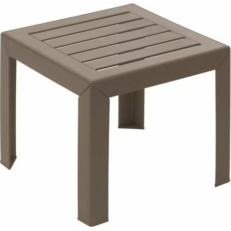 Grosfillex Miami Couchtisch Taupe 40x40 cm