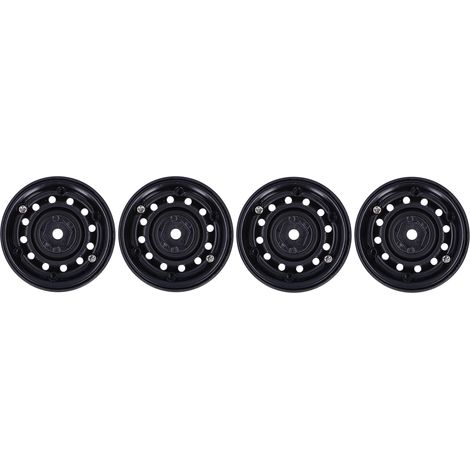 4 Roues RC Crawler Noires avec Jantes Beadlock en Métal pour Véhicules TRX4/SCX10, 12 Trous (1/5)