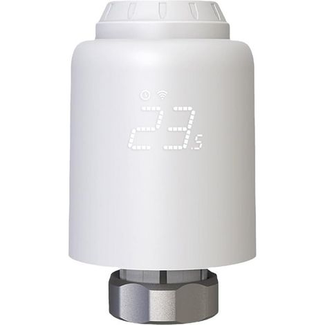 Le Contrôleur sans Fil Programmable Simplifie la Gestion du Chauffage, Vanne de Radiateur Thermostatique Programmable en ABS, WiFi, Maison Connectée (1/5)