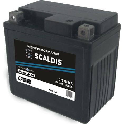 Batterie moto SCALDIS HP YTZ7S SLA 12V 6AH 130A (1/2)