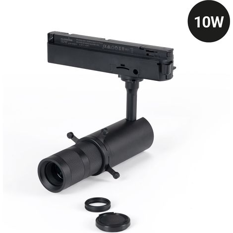 Projecteur shapeable sur rail monophasé - 10W - 20º-35° - Blanc Chaud (1/7)