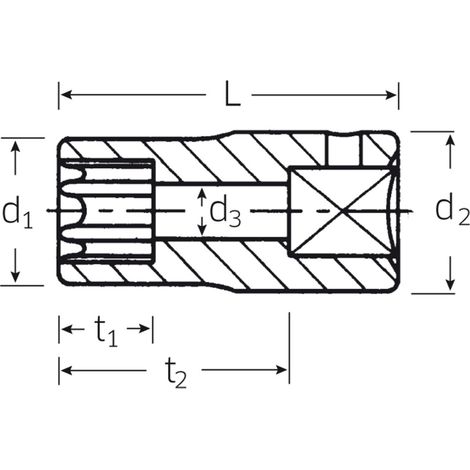 STAHLWILLE 40 TX E 10 01270010 TX DOUILLE E 10 1/4 (6.3 MM) (1/2)