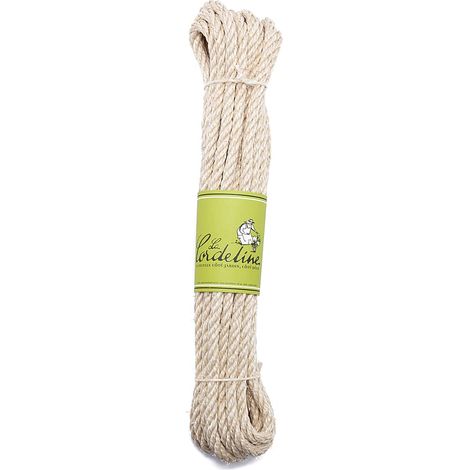 Corde Sisal Naturel 6mm 10m pour Remplacement et réparation Arbre à Chats, Décoration, Bricolage, Naturelle (1/3)