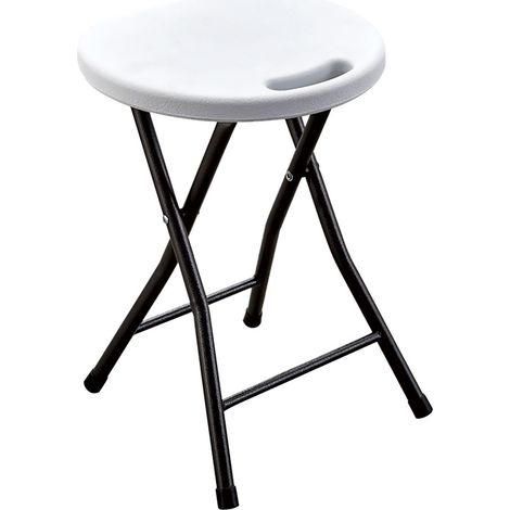SGABELLO PIC NIC PIEGHEVOLE 'PARTY' cm 33 x  30 H 46 cm - col.bianco  - LIF