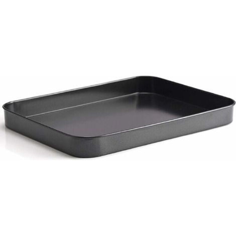 Mini teglia da forno in acciaio inox - Piccola teglia da forno - Rettangolare - Per cuocere, cucinare e servire - 24,6 x 18,8 x 2,3 cm (1/4)