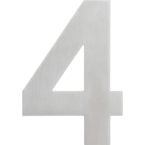 Alpertec Hausnummer 4 Edelstahl Hausnummern Hausnummerschild