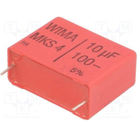 Condensatore in poliestere 10uf 100v R27,5mm 10mf 10mf100vr27