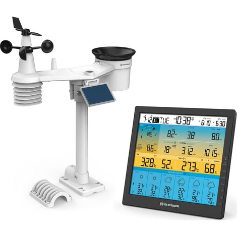 BRESSER Station Météo Wi-Fi Capteur 7 en 1 Prévisions 6 Jours (1/4)