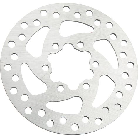 Bremsscheibe für Elektroroller, 6 Löcher, Edelstahl, mit 6 Schrauben, Ersatzbremsbeläge für Elektroroller. (1/4)