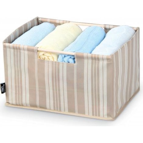 DOMOPACK CESTO IN TNT CON MANICI MISURAL CON RIGHE 38X28X23