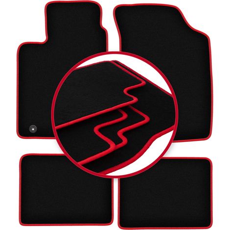 Tapis de voiture CARLUX-RED pour : Renault Clio II berline (1998-2005) (1/5)