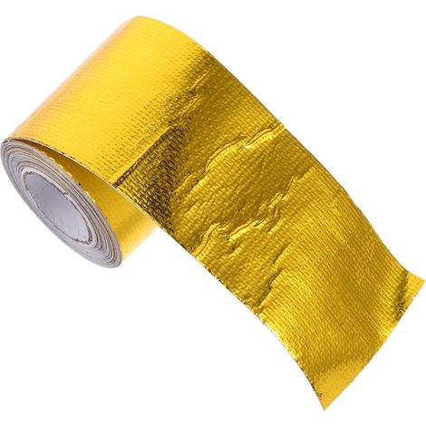Ruban Barrière Aluminium Doré Haute Température pour Tuyau (1/5)