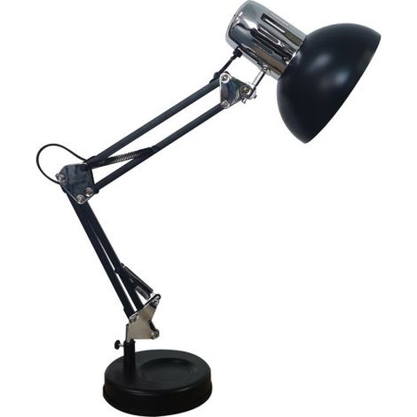 RUTILO Schwarz/Chrom 57x39x15 Cm Fabrilamp Gelenk-Schreibtischlampe (1/2)
