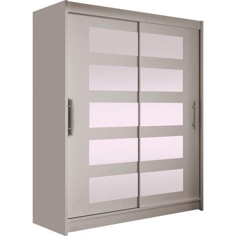Armario Closico 114, Cachemira, 200x150x58cm, Puertas de armario: Correderas, Número de estantes: 5 (1/4)