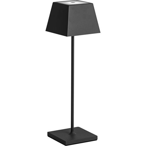 Lampada a led da tavolo Siesta nero portatile e ricaricabile IP54 (1/5)