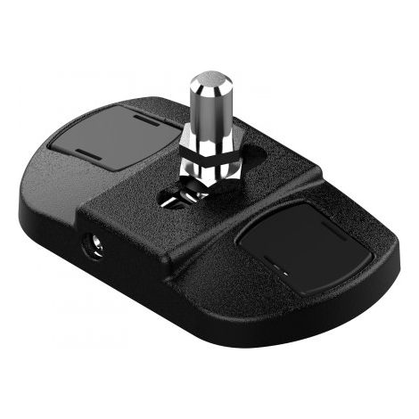 Crapaudine réglable Platimium pour bas de portail - Ø12 mm - noir - TIRARD
