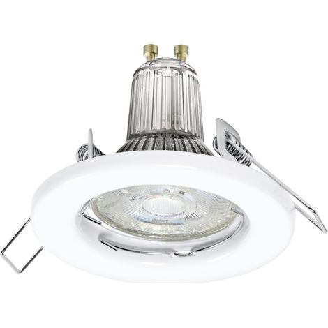 LEDVANCE SET X3 RECESS DOWNLIGHT GU10 LED-Bad-Einbauleuchte GU10 4.5 W IP20 Weiß (1/4)