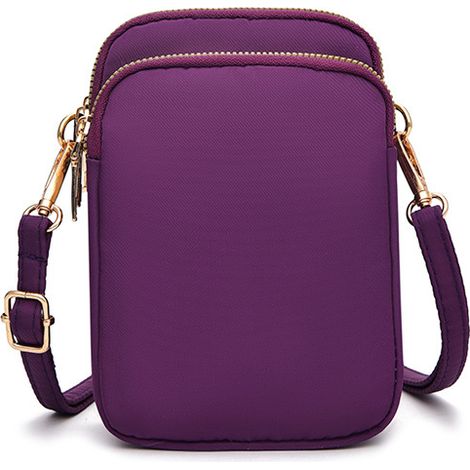 Pochette pour téléphone en tissu Oxford Violet (1/3)