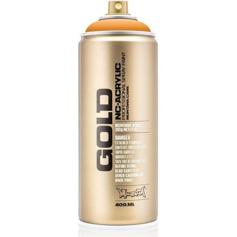 Bombe de peinture - Gold - Acrylique - Scampi - G2040 - 400ml - Montana Cans