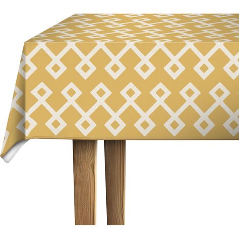 Nappe Toile cirée rectangulaire Dakota Curry 110 x 140 cm (1/5)