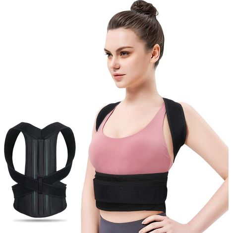 Correcteur De Posture - Soutien Lombaire Ajustable Pour Dos Et Epaules - Usage Quotidien Bureau Maison Etudes - Taille XXL (1/5)