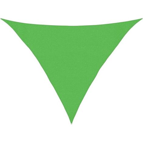 Voile d'ombrage, 160 g/m², vert clair, 3x3x4,2 m, polyéthylène haute densité. (1/5)